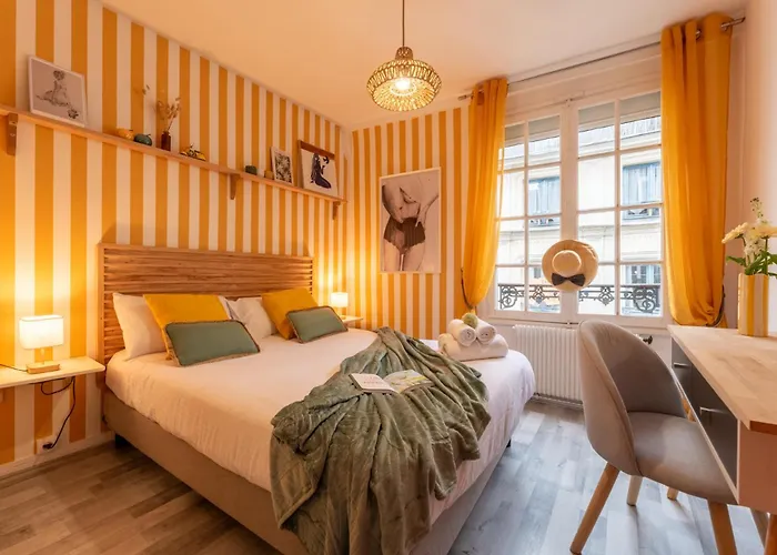 Olympe By Kleidos, Appartement 4P, Rue Calme, Centre Historique, Proche Gare